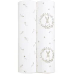 Aden+anais™ Musslin Pucktuch 2er-Pack Blushing Bunnies