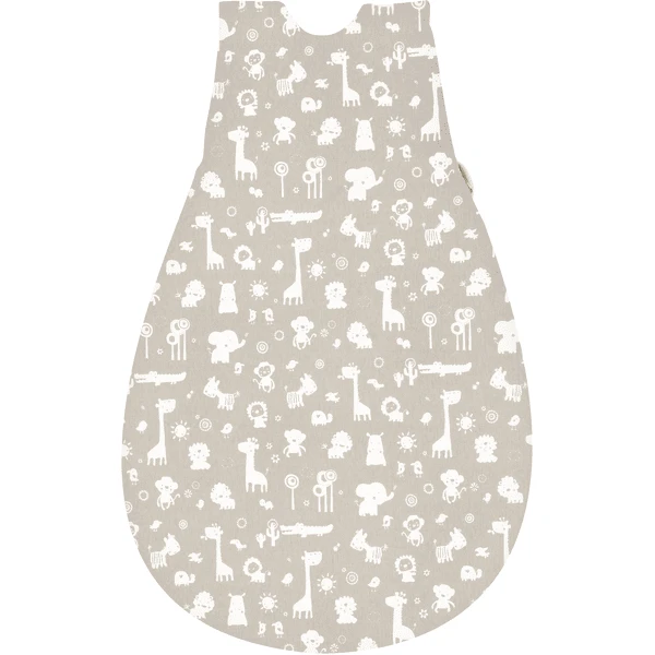 Alvi® Baby-Mäxchen® Außensack Zootiere Taupe 2 Alvi® Baby-Mäxchen® Außensack Zootiere Taupe – Bild 2