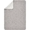 ALVI Babydecke Baumwolle Hearts Grey