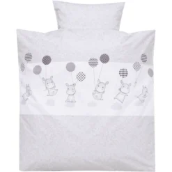 Alvi Bettwäsche 80 X 80 Cm, Hippo Silber