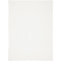 Alvi Strickdecke Karo Weiß 75 X 100 Cm