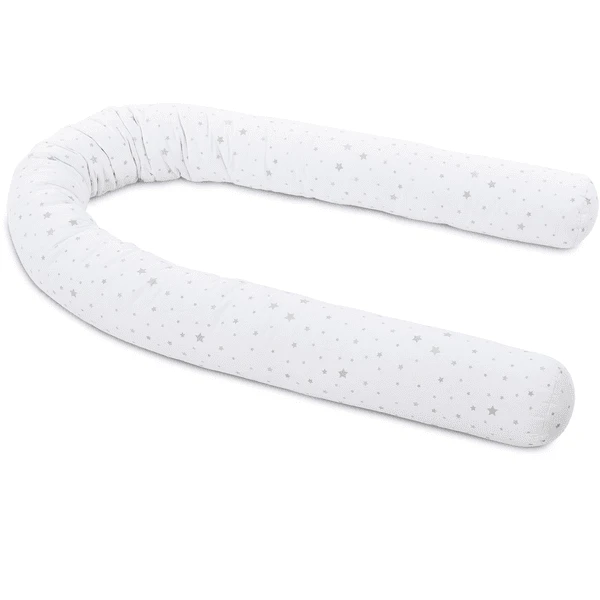 Babybay® Nestchenschlange Piqué Passend Für Kinderbetten, Weiß Sternemix Sand/azurblau 1 Babybay® Nestchenschlange Piqué Passend Für Kinderbetten, Weiß Sternemix Sand/azurblau