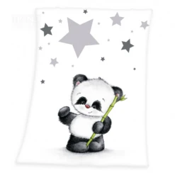 Babybest® Microfaser-Flauschdecke Kleiner Panda 75 X 100 Cm