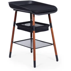 CHILDHOME Evolux Wickeltisch Nussbaum Schwarz