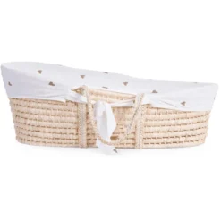 CHILDHOME Moseskorb Aus Maisblatt Inkl. Matratze Und Bezug Hearts