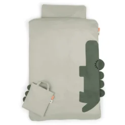 Done By Deer™ Bettwäsche-Set Junior Sleepy 100 X 140 Cm Croco Grün
