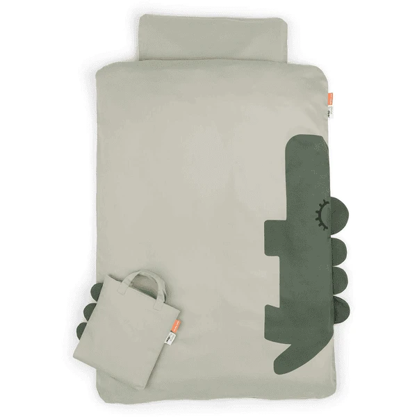 Done By Deer™ Bettwäsche-Set Junior Sleepy 100 X 140 Cm Croco Grün 1 Done By Deer™ Bettwäsche-Set Junior Sleepy 100 X 140 Cm Croco Grün