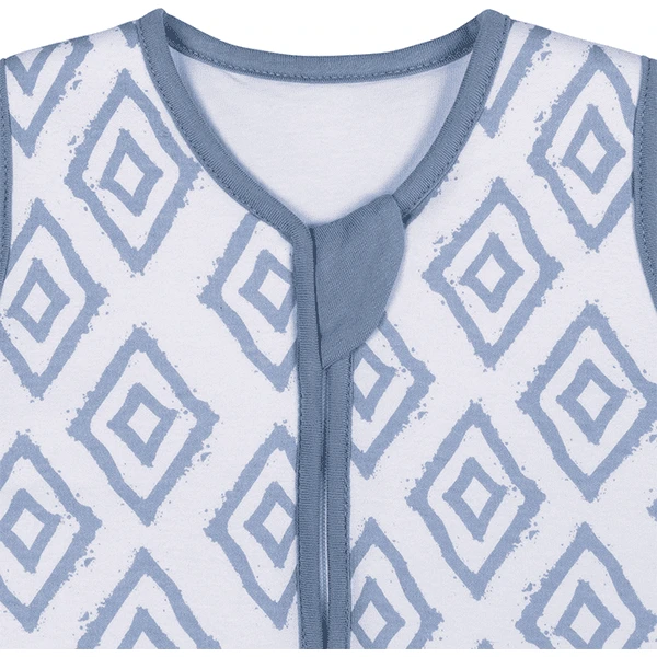 Emma & Noah Schlafsack Mit Füßen Rauten Blau TOG 2.5 5 Emma & Noah Schlafsack Mit Füßen Rauten Blau TOG 2.5 – Bild 5