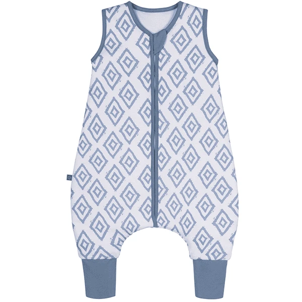 Emma & Noah Schlafsack Mit Füßen Rauten Blau TOG 2.5 1 Emma & Noah Schlafsack Mit Füßen Rauten Blau TOG 2.5