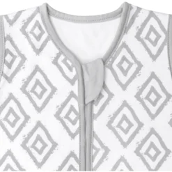 Emma & Noah Schlafsack Mit Füßen Rauten Grau -Babyprodukte emma noah schlafsack mit fuessen rauten grau a312667 4