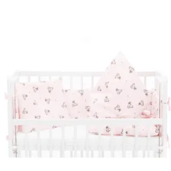 Fillikid Bettset Luxe Für Bett Nino Koala Rosé