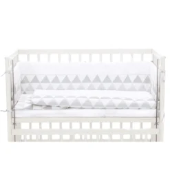 Fillikid Bettwäscheset Komplett Für Cocon Dreiecke Grau/weiß