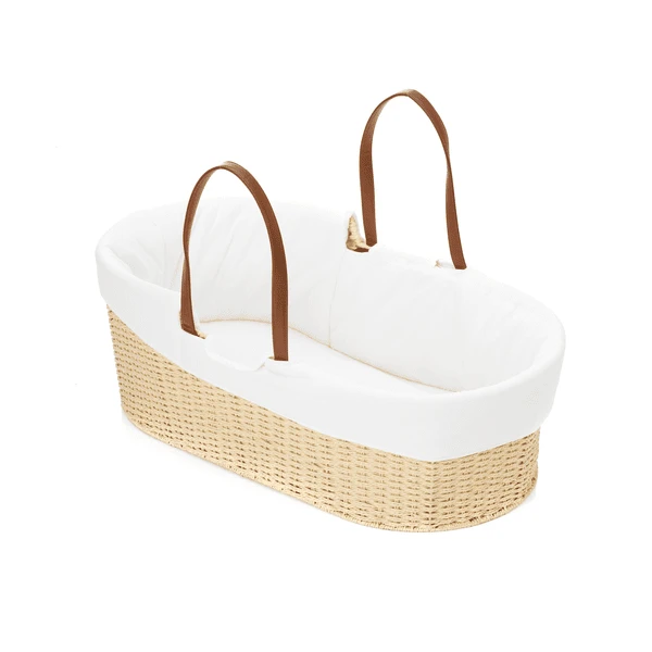 Fillikid Moseskorb Natur Mit Gefütterter Umrandung Und Matratze Weiß 1 Fillikid Moseskorb Natur Mit Gefütterter Umrandung Und Matratze Weiß