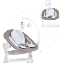 Hauck Babyaufsatz Alpha Bouncer 2in1 Deluxe Sand