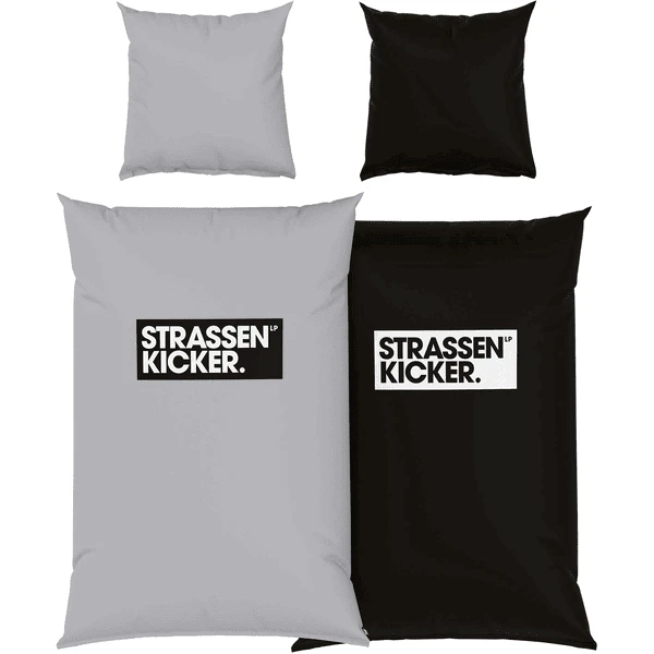 HERDING Bettwäsche Strassenkicker Grau-schwarz 135 X 200 Cm 1 HERDING Bettwäsche Strassenkicker Grau-schwarz 135 X 200 Cm