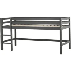 Hoppekids Halbhochbett Basic Smoked Pearl 90 X 200 Cm