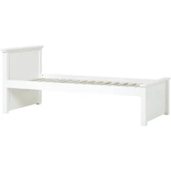 Hoppekids Maja Deluxe Sofabett 90 X 200 Cm Rollrost Weiß 1 Hohes Und 1 Niedriges Bettende