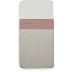 Jollein Bettlaken Wiege 75x100 Cm - Wrinkled - Rosewood