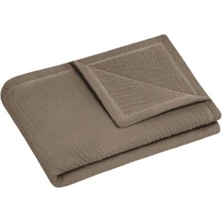 JULIUS ZÖLLNER Kuscheldecke Musselin Nougat 70 X 100 Cm