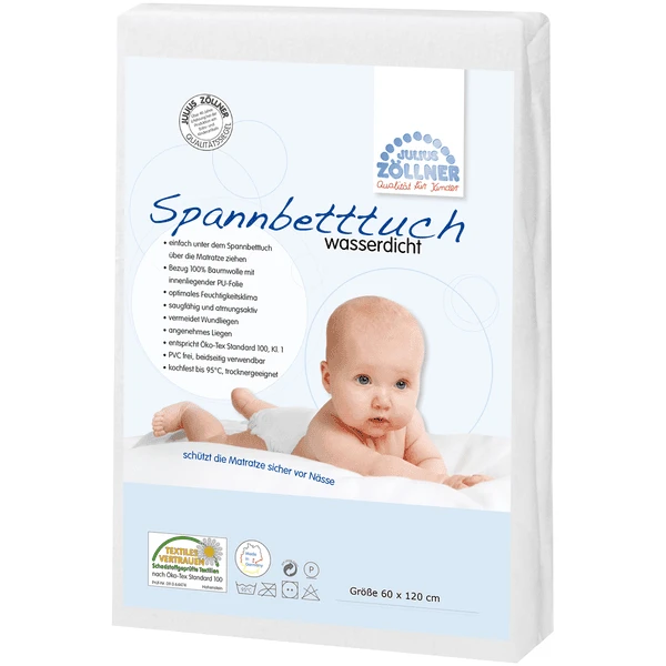 JULIUS ZÖLLNER Spannbetttuch Wasserdicht 60 X 120 Cm 1 JULIUS ZÖLLNER Spannbetttuch Wasserdicht 60 X 120 Cm