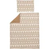 Meyco Bettwäsche Kinderbett 100 X 135 Cm Ikat Sand / Uni Toffee