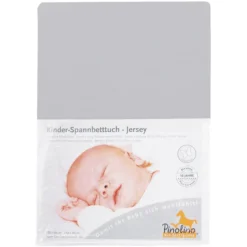 Pinolino Spannbetttuch Jersey - Grau