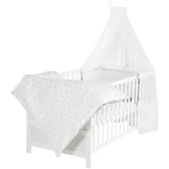 Roba Kinderbettset Sterne & Punkte 70x140 Cm