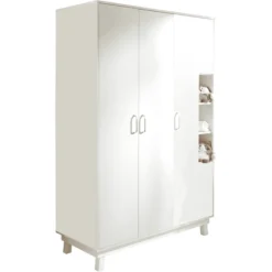 Roba Kleiderschrank Nordic Weiß 3-türig