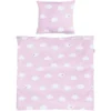Roba Wiegenbettwäsche 2-teilig Kleine Wolke Rosa 80 X 80 Cm
