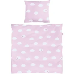 Roba Wiegenbettwäsche 2-teilig Kleine Wolke Rosa 80 X 80 Cm