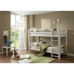 TiCAA Etagenbett Lupo R Weiß