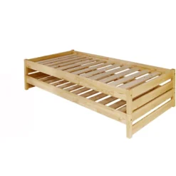 TiCAA Stapelliege Nadine 90 X 200 Cm Kiefer Natur