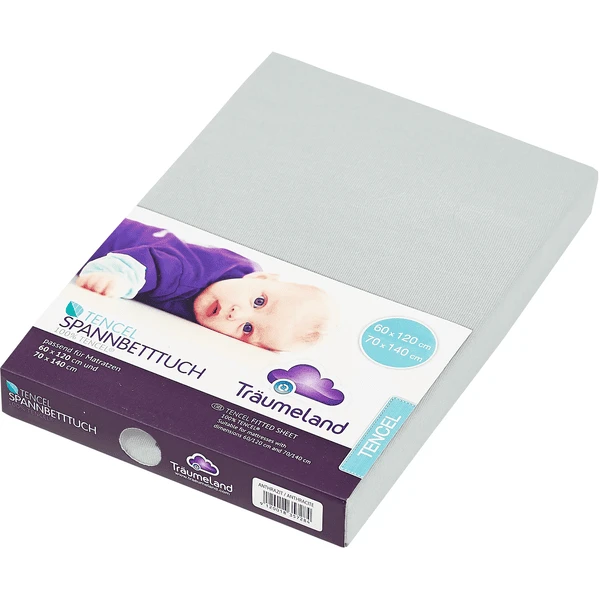 Träumeland Spannbetttuch Tencel Mint 60x120 Cm + 70x140 Cm 1 Träumeland Spannbetttuch Tencel Mint 60x120 Cm + 70x140 Cm