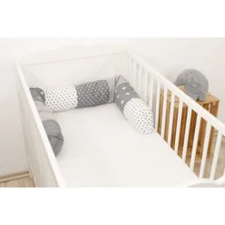 Ullenboom Baby-Bettschlange Graue Sterne 160 Cm
