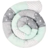 Ullenboom Baby-Bettschlange Mint Grau 300 Cm