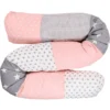 Ullenboom Baby-Bettschlange Rosa Grau 160 Cm