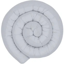Ullenboom Baby-Bettschlange Waffelpiqué Grau 300 Cm