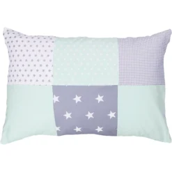 Ullenboom Patchwork Kissenbezug 40 X 60 Cm Mint Grau