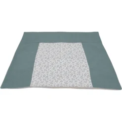 ULLENBOOM Wickelauflage-Bezug Waffel Floral Grün